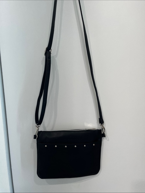 Handbags - Daniel Hechter Black Leather Crossbody Bag
